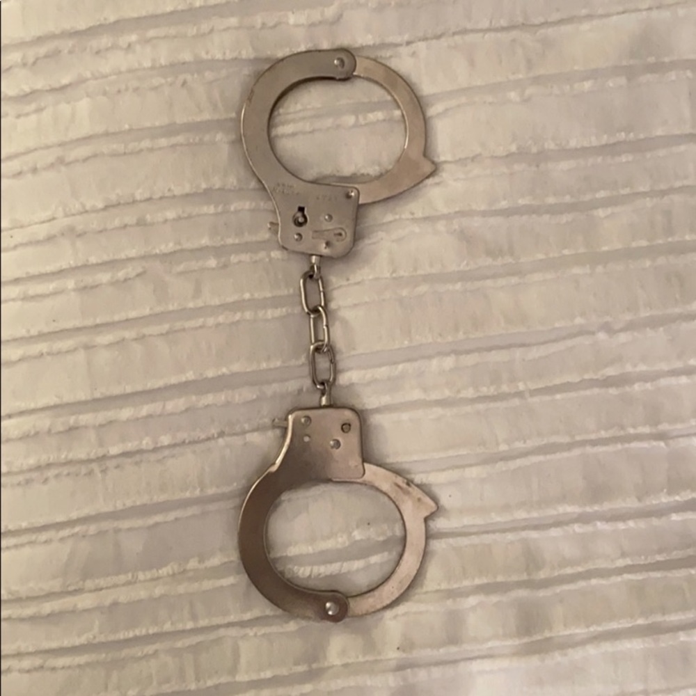 Fake Metal Handcuffs - Halloween Costume Accessory